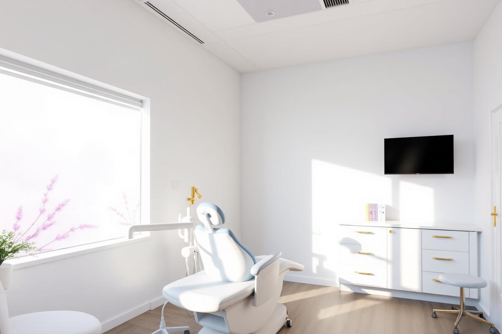 Bright, modern dental office interior